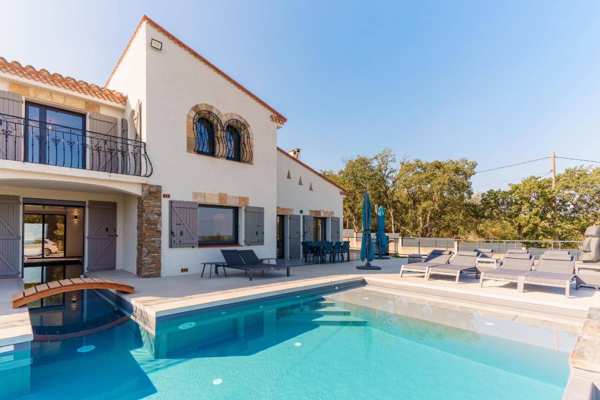 Villa Mas Sureda - Evasion Luxueuse Avec Vue Panoramique Argelès-sur-Mer Esterno foto