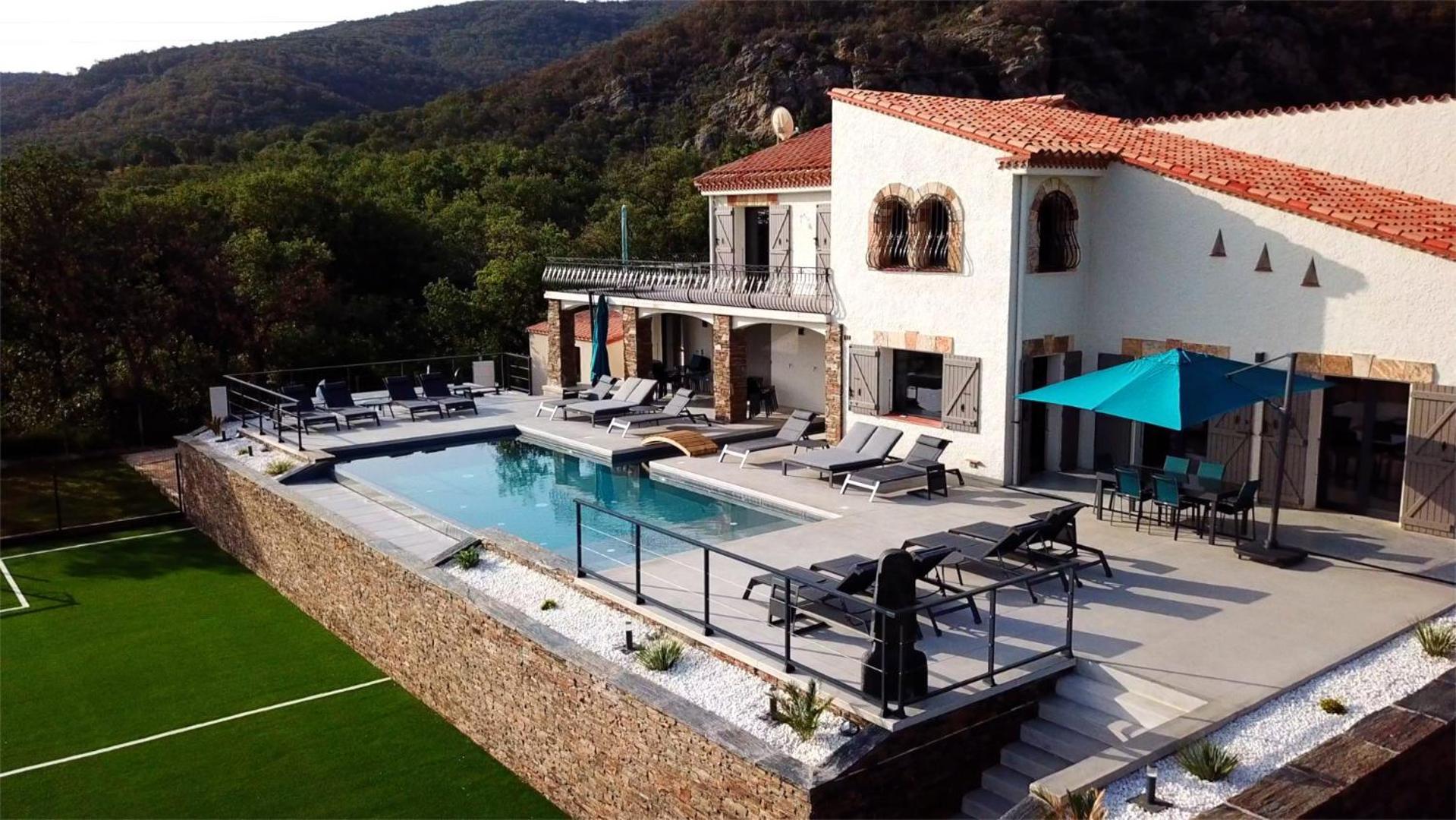 Villa Mas Sureda - Evasion Luxueuse Avec Vue Panoramique Argelès-sur-Mer Esterno foto